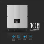 3 KW ühefaasiline võrguinverter. "Verified by Distribution Grid", registreeritud kui V-TAC Exports Limited VT-6603110, saadaval valikuliselt. Kümme aastat garantiid. IP66