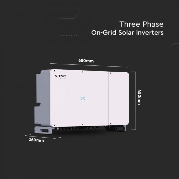 100kW On Grid Solar Inverter Three Phase 10yrs Warranty IP66