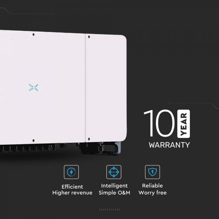 100kW võrgus olev päikeseenverter kolmefaasiline 10yrs garantii IP66