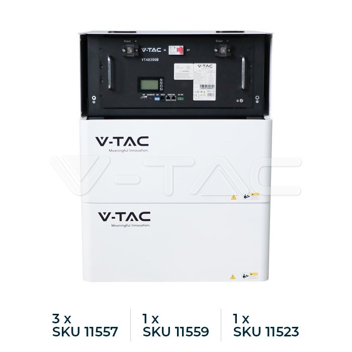 9.60 kw/H Lithium battery for hybrid inverters, designed to be built into the housing (not included)