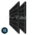 Saules panelis 410W ar melnu rāmi, 10 gadu garantiju un TUV NORD sertifikātu,36V(maksimāli 31,46V),izmērs 1722x1134x35mm,21.5kg,iekļauti MC4 konektori un 1m kabelis,zīmols V-TAC,VT-410