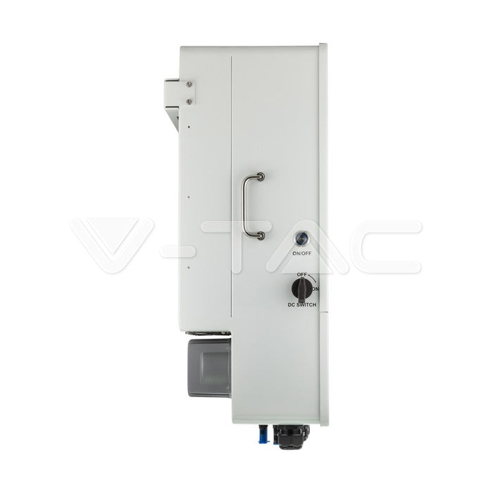 6KW hybrid 3F inverter for solar system, "Sadales Tīkla" code verified (SUN-6K-SG04LP3-EU), 3 phases, 5 years warranty, 380VAC, DEYE, IP65, LCD display, 150A charging