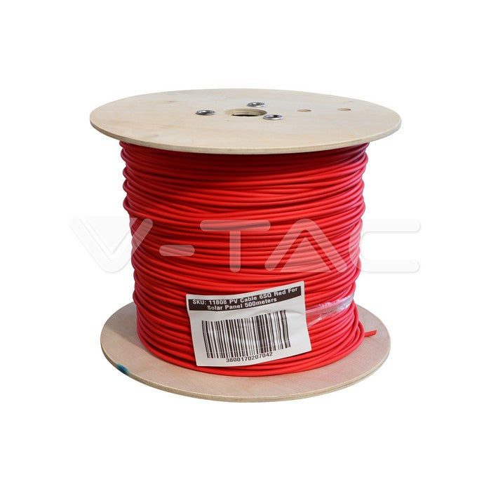 1m_PV cable 6mm2 for solar panels, red