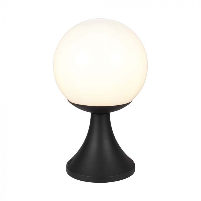 V-TAC armatur för inomhus- och utomhusbruk med 1xE27 LED-lampa (lampa ingår ej), mattsvart, IP44