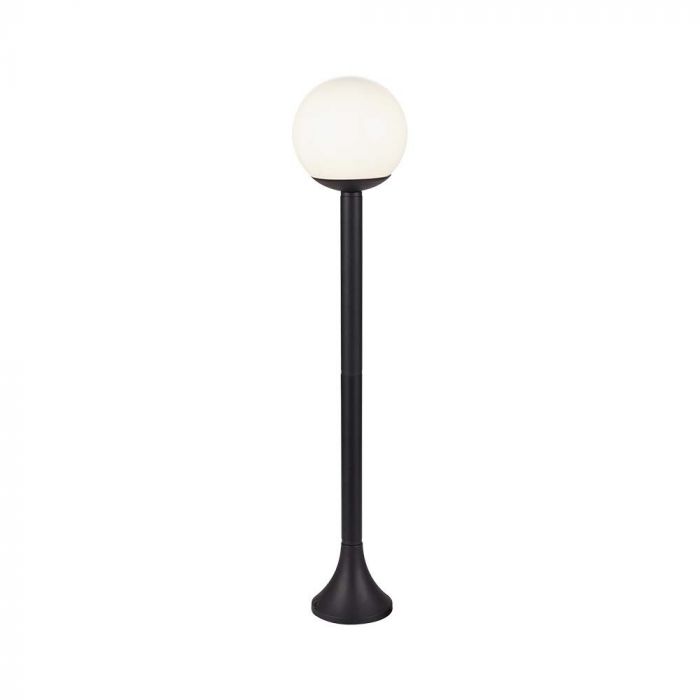 V-TAC armaturram för inomhus- och utomhusbruk med 1xE27 LED-lampa (lampa ingår ej), mattsvart, IP44