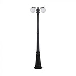 V-TAC aialaterna raam 2xE27 LED-pirnidega (pirnid ei kuulu komplekti), matt must, IP44