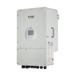 8KW hybrid 3F inverter for solar system, "Sadales Tīkla" code verified (SUN-8K-SG04LP3-EU), 3 phases, 10 years warranty, 380VAC, V-TAC/DEYE, IP65, LCD display, 190A charging