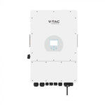 8KW hybrid 3F inverter for solar system, "Sadales Tīkla" code verified (SUN-8K-SG04LP3-EU), 3 phases, 10 years warranty, 380VAC, V-TAC/DEYE, IP65, LCD display, 190A charging