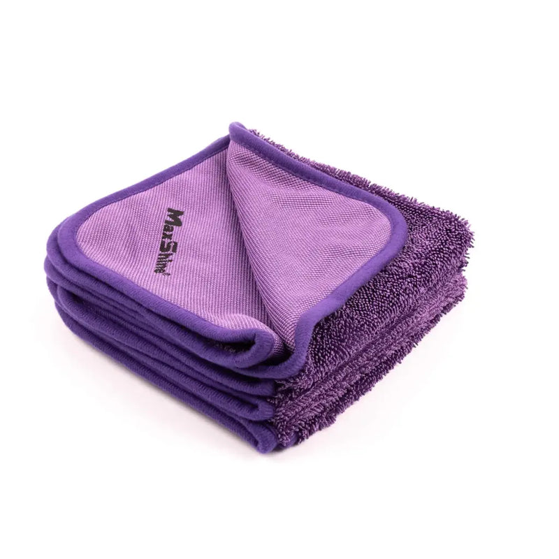 Maxshine Twisted Loop mikrošķiedras žāvēšanas lupatiņas, 600 g/m², 40 × 40 cm, violetas, 3 gab.