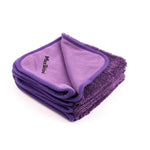 Maxshine Twisted Loop mikrošķiedras žāvēšanas lupatiņas, 600 g/m², 40 × 40 cm, violetas, 3 gab.