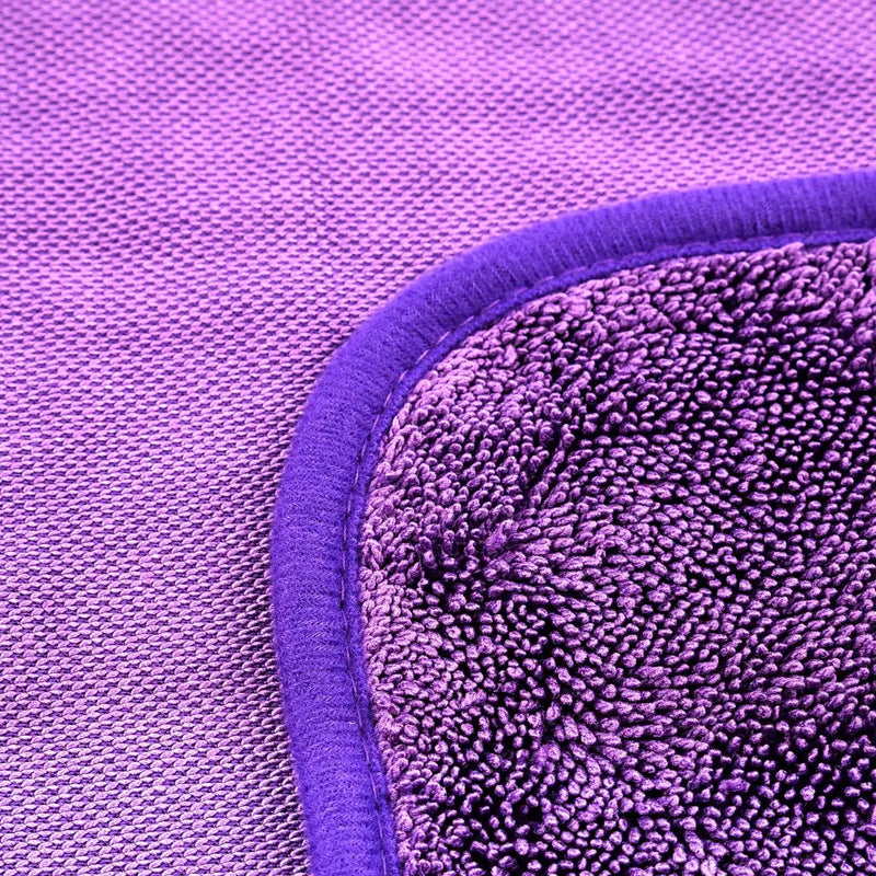 Maxshine Twisted Loop mikrošķiedras žāvēšanas lupatiņas, 600 g/m², 40 × 40 cm, violetas, 3 gab.