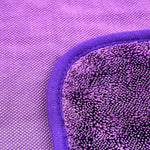 Maxshine Twisted Loop mikrošķiedras žāvēšanas lupatiņas, 600 g/m², 40 × 40 cm, violetas, 3 gab.
