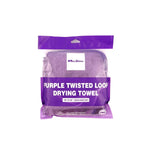 Maxshine Twisted Loop mikrošķiedras žāvēšanas lupatiņas, 600 g/m², 40 × 40 cm, violetas, 3 gab.