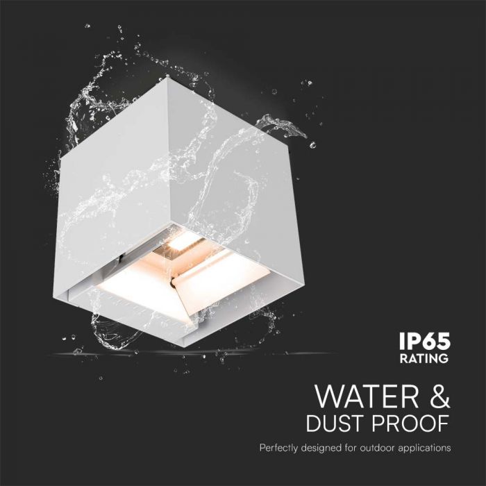 3W(860Lm) светодиодный солнечный передний светильник с PIR датчиком, V-TAC, IP65, квадратный, белый, теплый белый свет 3000K