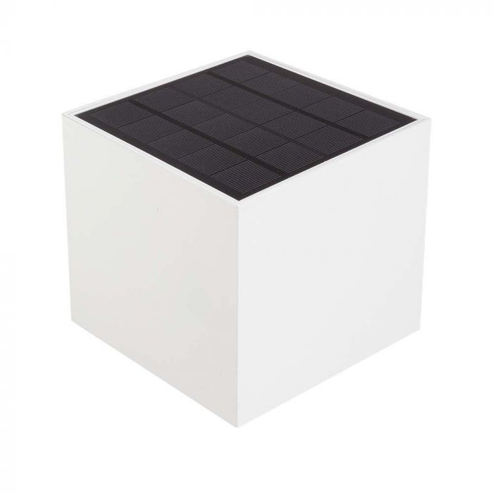 3W(860Lm) светодиодный солнечный передний светильник с PIR датчиком, V-TAC, IP65, квадратный, белый, теплый белый свет 3000K