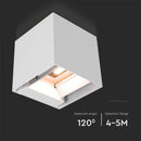 3W(860Lm) светодиодный солнечный передний светильник с PIR датчиком, V-TAC, IP65, квадратный, белый, теплый белый свет 3000K