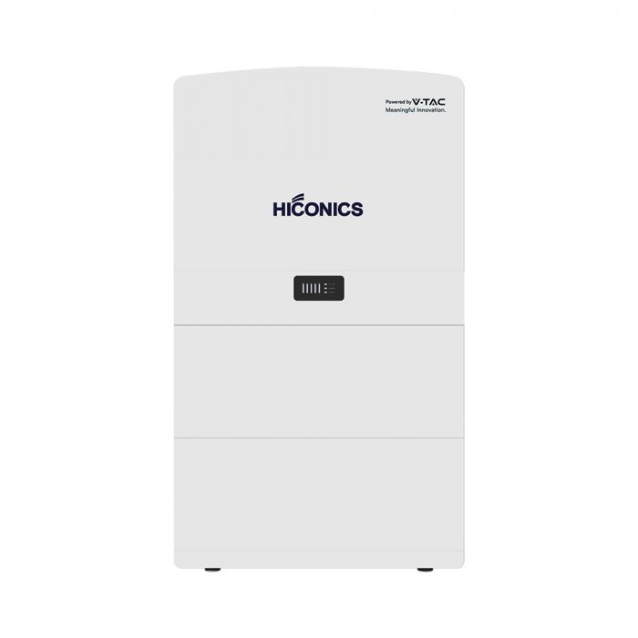 Hiconics 10 kW viss vienā augstsprieguma sistēma ar 6 kW invertoru un 2 × 5 kW akumulatoriem