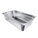 Nerūsējošā tērauda gastronomijas trauks, pilns izmērs, dziļums 145 mm, tilpums 20,5 l, 1 gab. komplekts