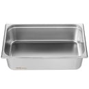 VEVOR 6 gab. pilna izmēra tvaika galda pannas, nerūsējošais tērauds, 15 cm dziļums