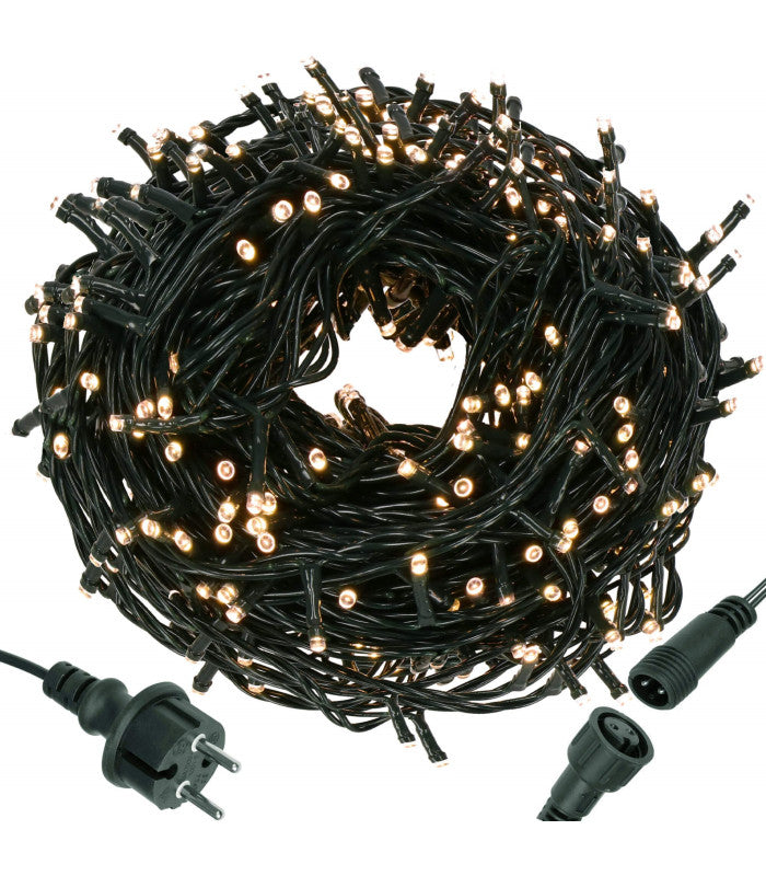 LED jõuluküünal Soe valge 18 meetrit 300 LED-iga. IP44