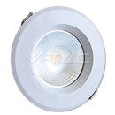20W(1700Lm) LED COB iebūvējams griestu gaismeklis, V-TAC, IP20, apaļš, balts, auksti balta gaisma 6000K