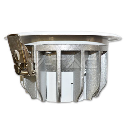 20W(1700Lm) LED COB iebūvējams griestu gaismeklis, V-TAC, IP20, apaļš, balts, auksti balta gaisma 6000K