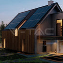 15 kW trīsfāžu hibrīdinvertors ar zemu spriegumu, melns, 10 gadu garantija