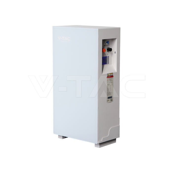 5.12kWh lithium battery, IP20, 6000 cycles, white housing