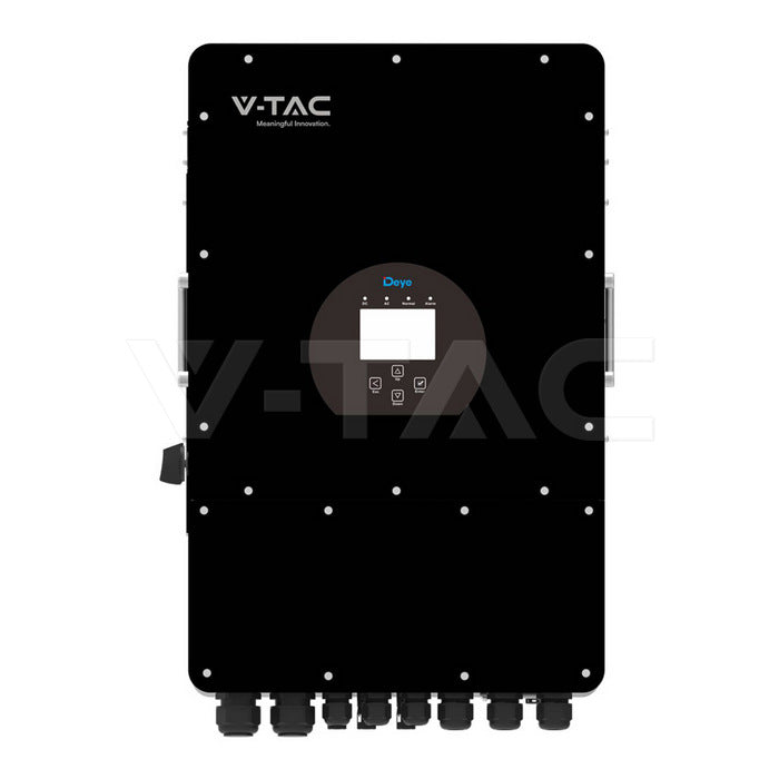 10 kW hybrid solar inverter, three-phase, black housing