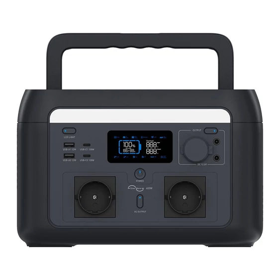 V-TAC 600 W / 512 Wh portatīvā barošanas stacija ar LiFePO4 akumulatoru un WiFi