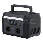 V-TAC 1000 W / 614 Wh portatīvā barošanas stacija ar LiFePO4 akumulatoru un WiFi