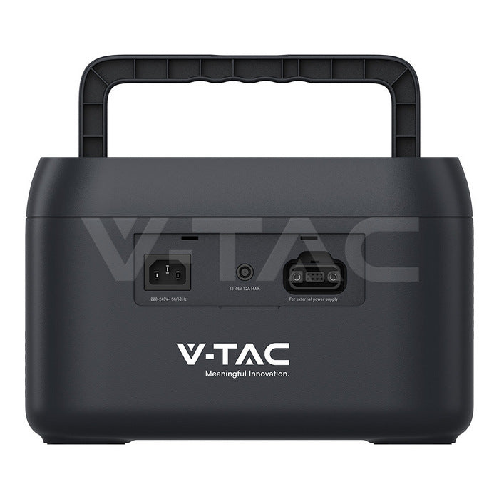 V-TAC 1000 W / 614 Wh portatīvā barošanas stacija ar LiFePO4 akumulatoru un WiFi