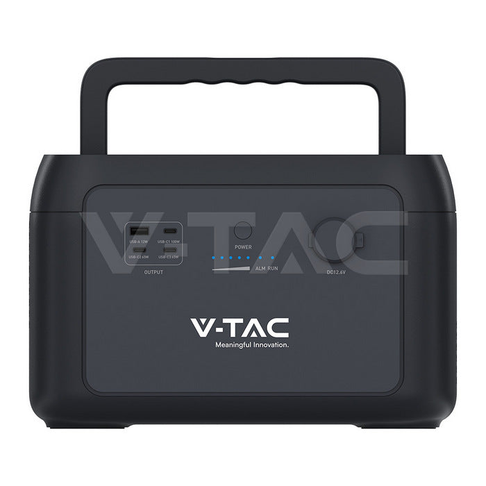 V-TAC 614 Wh LiFePO4 akumulatora paplašināšanas bloks 51,2 V portatīvajām barošanas stacijām