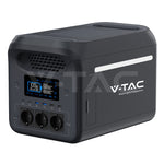 Портативная зарядная станция V-TAC мощностью 1800 Вт / 1229 Вт·ч с аккумулятором LiFePO4 и Wi-Fi