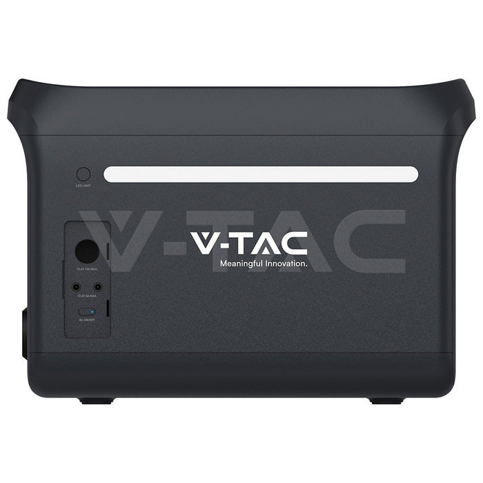 Портативная зарядная станция V-TAC мощностью 1800 Вт / 1229 Вт·ч с аккумулятором LiFePO4 и Wi-Fi