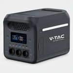 Портативная зарядная станция V-TAC мощностью 1800 Вт / 1229 Вт·ч с аккумулятором LiFePO4 и Wi-Fi