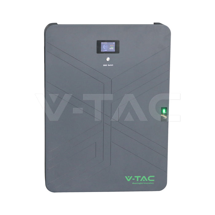 V-TAC VT-14033 14,33 kWh LiFePO4 akumulators melns