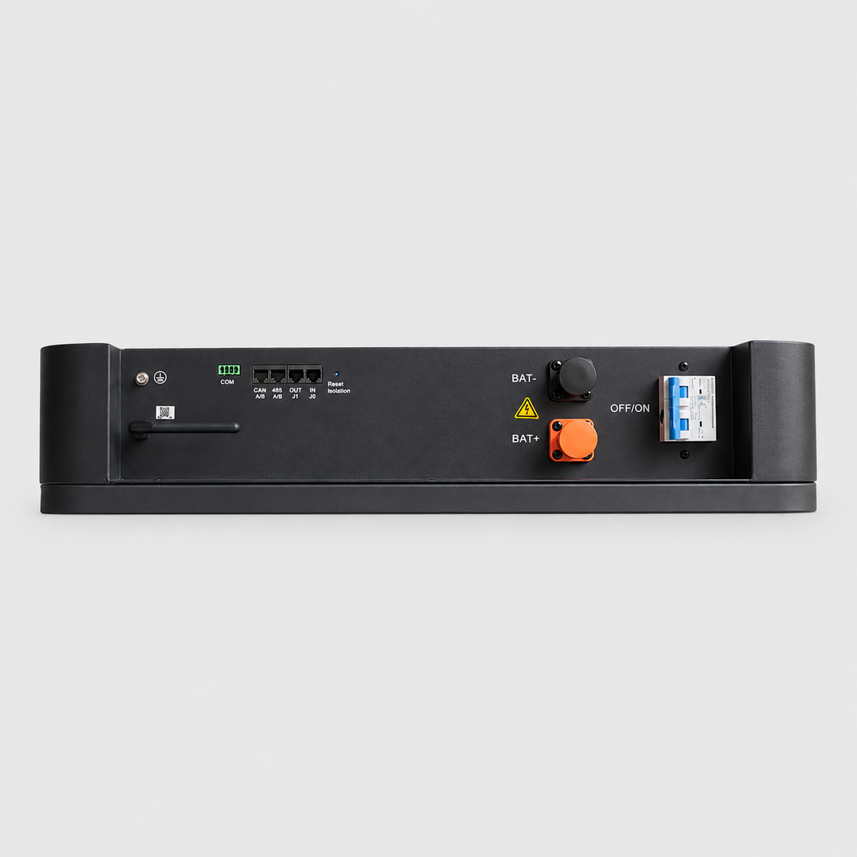 V-TAC 14,33 kWh LiFePO4 akumulators VT-14033, sienas montāža, IP20, 8000 cikli, Ultra Thin melns korpuss