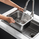 VEVOR 6 gab. 1/2 izmēra tvaika galda panna, nerūsējošais tērauds, 15 cm dziļums