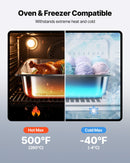 Nerūsējošā tērauda gastronomijas trauki, 1/2 izmērs, dziļums 98 mm, tilpums 6 l, 6 gab. komplekts