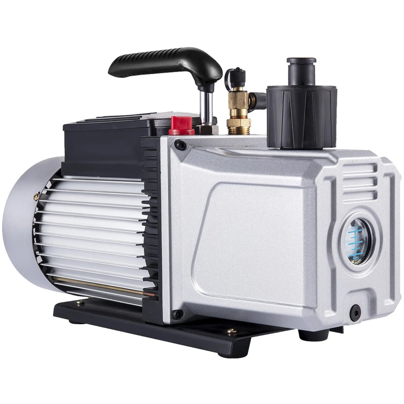 VEVOR vienpakāpes vakuumsūknis, gaisa plūsma 717 l/min (12 CFM), ieplūdes ports 6,35 mm (SAE 1/4)