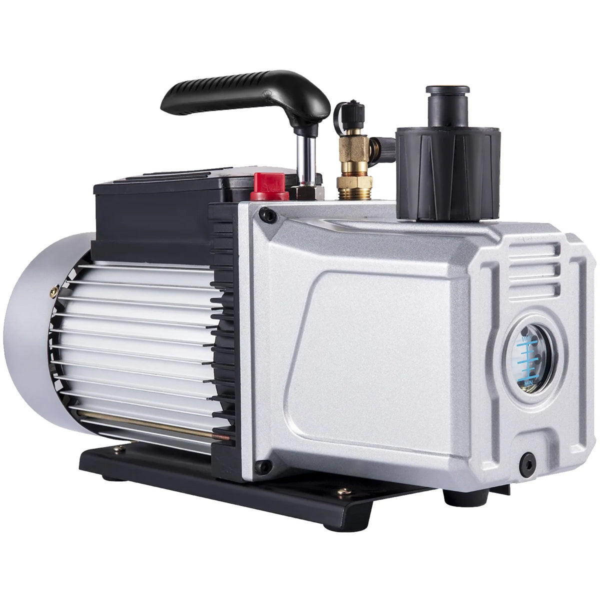 VEVOR vienpakāpes vakuumsūknis, gaisa plūsma 717 l/min (12 CFM), ieplūdes ports 6,35 mm (SAE 1/4)