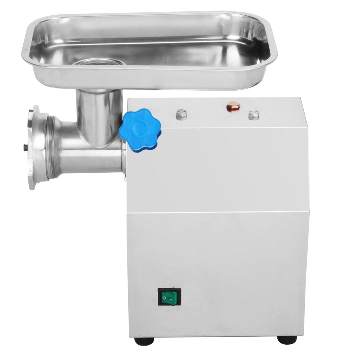 VEVOR elektriskais gaļas maļamais aparāts, jauda: 850 W, ātrums: 190 apgr./min, funkcijas: gaļas maļamā mašīna un desu gatavošanas iekārta, komerciālas kvalitātes nerūsējošais tērauds