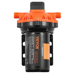 VEVOR 12 V diafragmas sūknis – 18,93 l/min, 5 kameru 12 V DC ūdens sūknis ar automātisku spiediena slēdzi, regulējams spiediens 2,7–6,9 bar, 12,7 mm (1/2") MNPT pieslēgums, paredzēts lauksaimniecības apūdeņošanai un būvlaukumu drenāžai.