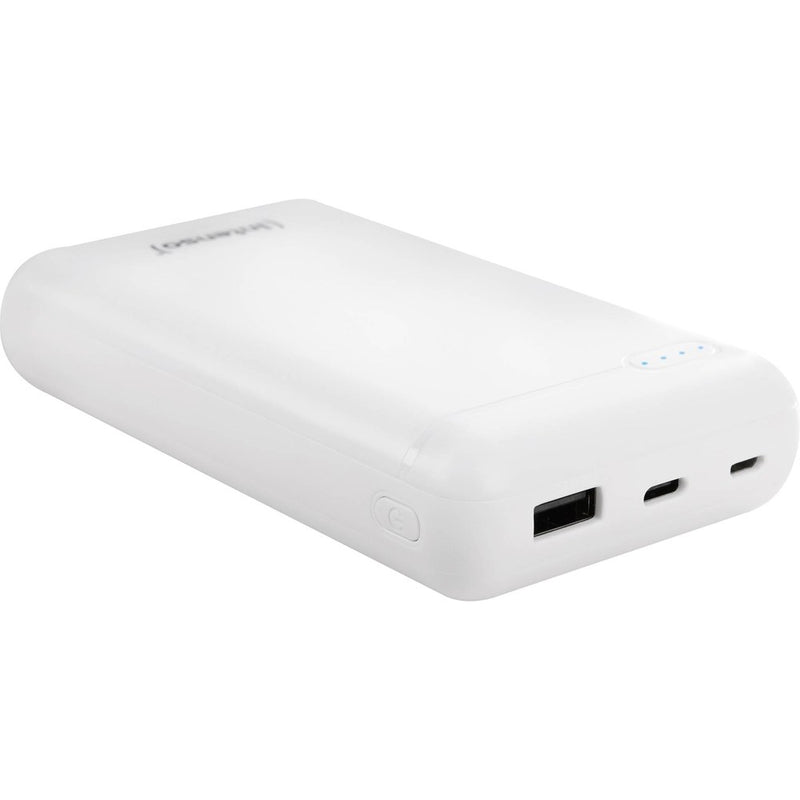 Intenso XS20000 portatīvais akumulators 20000 mAh ar USB-C un USB-A, ātrā uzlāde līdz 3,1 A, balts