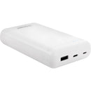 Intenso XS20000 portatīvais akumulators 20000 mAh ar USB-C un USB-A, ātrā uzlāde līdz 3,1 A, balts