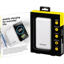 Intenso XS20000 portatīvais akumulators 20000 mAh ar USB-C un USB-A, ātrā uzlāde līdz 3,1 A, balts
