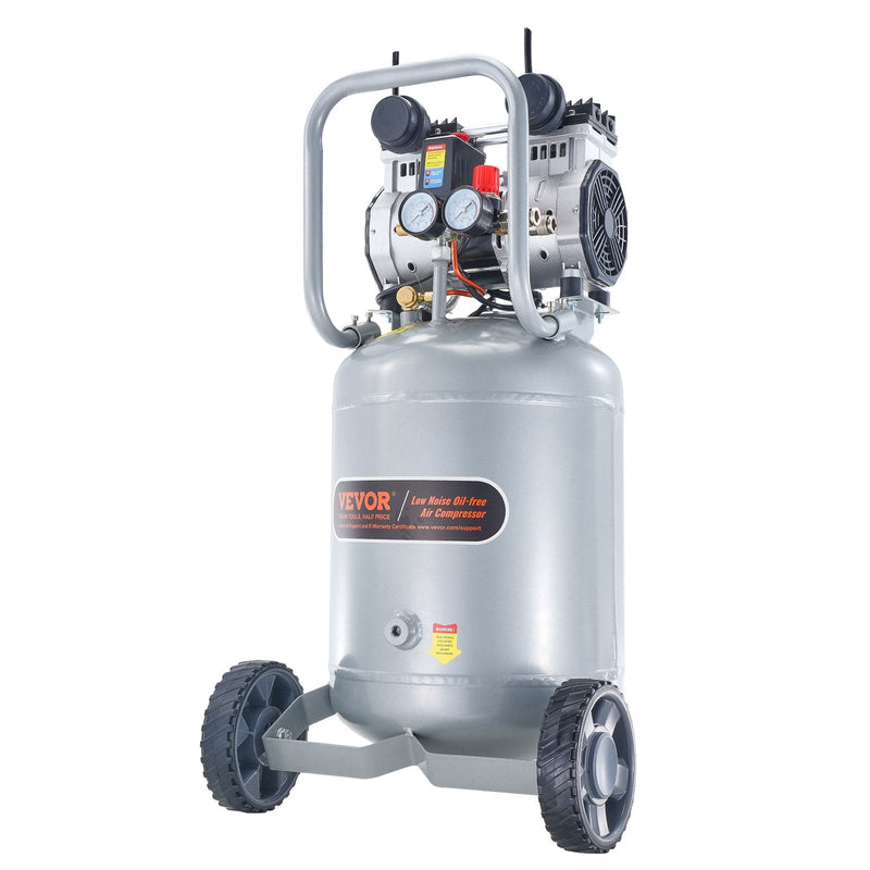 VEVOR 50 L gaisa kompresors, 2 HP, 4 SCFM @ 6,2 bar, bez eļļas, maksimālais spiediens 8 bar (116 PSI)