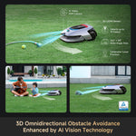 Dreame A2 robotizētais zāles pļāvējs, 3000 m², 3D LiDAR