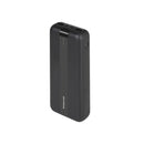 RIVACASE portatīvais akumulators 20000 mAh ar USB-C un iespēju vienlaikus uzlādēt 3 ierīces, ar aizsardzību pret pārlādi un īssavienojumu, ar LED indikatoriem un komplektā kabeli